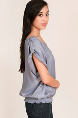 lumiere blouse with cinched waist