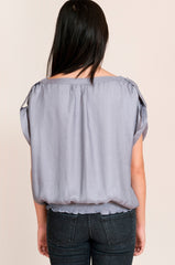 lumiere blouse with cinched waist
