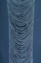 aryn k silk fringe blouse