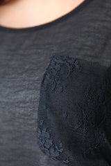 anama oversized lace pocket top