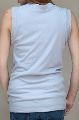 olive + oak sleeveless polo in dusk