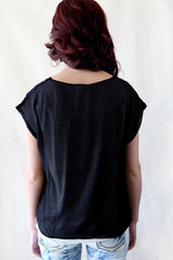 anama oversized lace pocket top