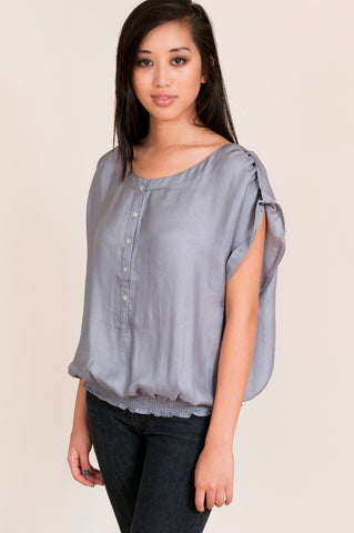 lumiere blouse with cinched waist
