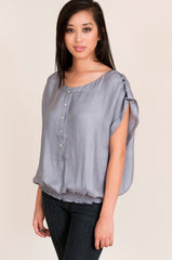 lumiere blouse with cinched waist